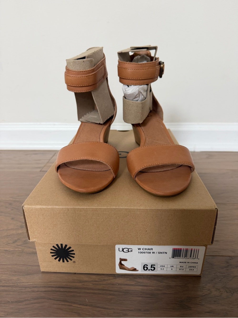 UGG Ankle Strap Heeled Sandals